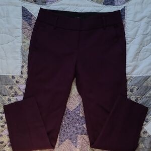 Women’s Wool Dress Pants - Deep Plum